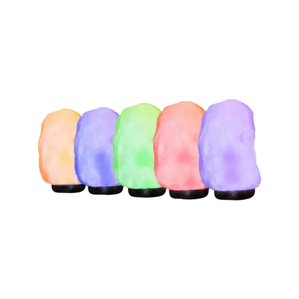 Multi colored Medium Salt lamp