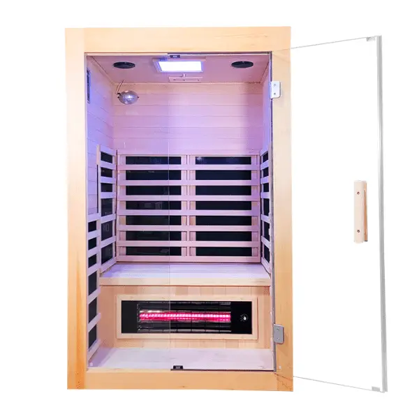 savannah salt cave infrared sauna full spectrum with chromatherapy