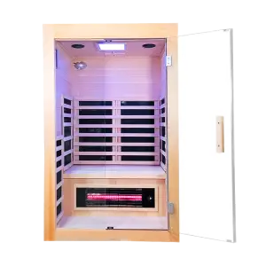 savannah salt cave infrared sauna full spectrum with chromatherapy