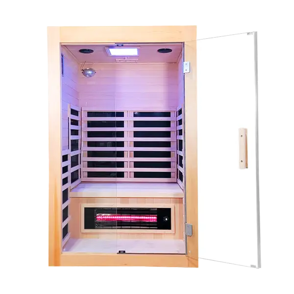 savannah salt cave infrared sauna full spectrum with chromatherapy