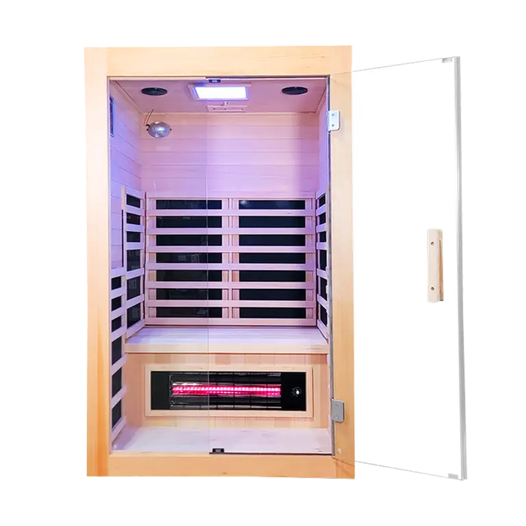 savannah salt cave infrared sauna full spectrum with chromatherapy