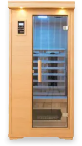 Executive One Person Infrared Salt Cave Sauna w/FREE 5G Harmonizer – Chronotherapy Low EMF