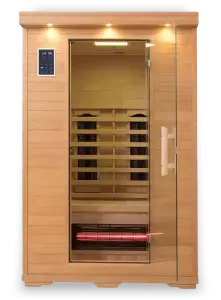 Full Spectrum 2 Person Infrared Sauna Salt Cave – With Salt Panel