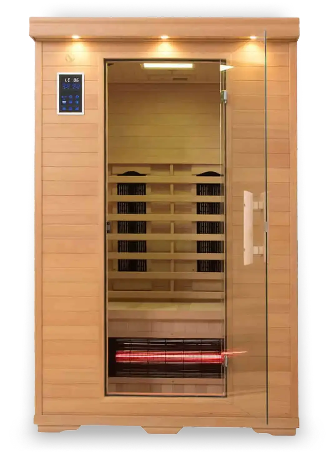 Full Spectrum 2 Person Infrared Sauna Salt Cave – With Salt Panel