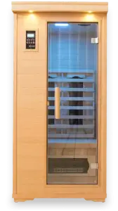 Executive One Person Infrared Salt Cave Sauna w/FREE 5G Harmonizer – Chronotherapy Low EMF