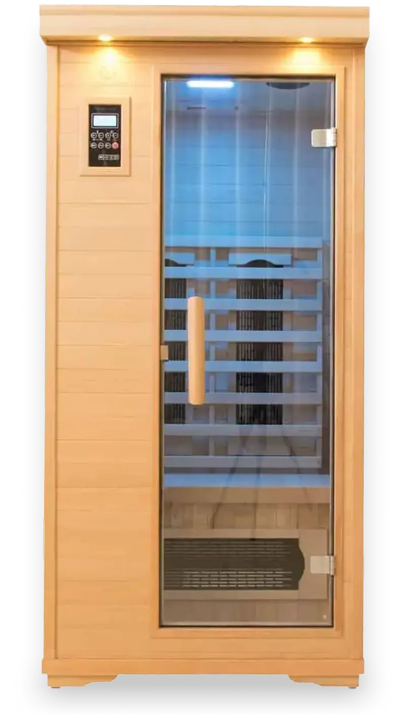 Executive One Person Infrared Salt Cave Sauna w/FREE 5G Harmonizer – Chronotherapy Low EMF