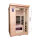 Duet 2 person full spectrum infrared Himalayan salt cave sauna with chroma lights for couple's detox and mood therapy.